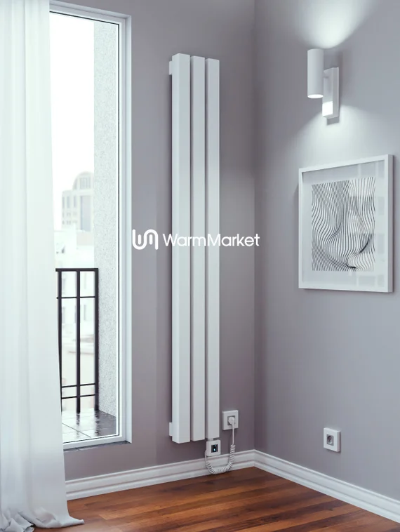 Bareng Livian VE 2000 - вертикальный электрический трубчатый радиатор высотой 2000 мм