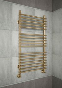 Vatra Bronze - бронзовый полотенцесушитель с перекладинами внахлест