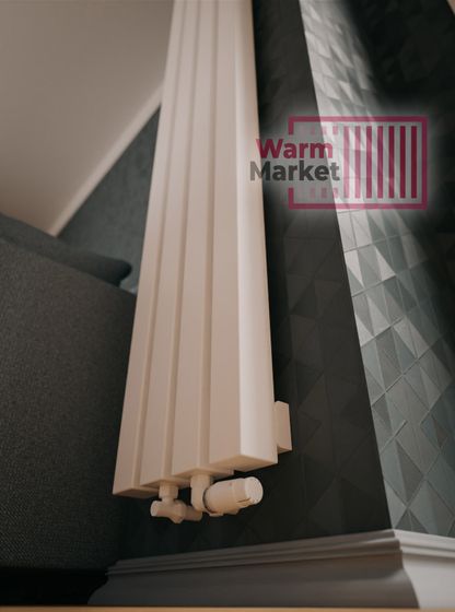 Axxinot Verde 60х60 V - вертикальный водяной радиатор высотой 1250 мм, 7 секций