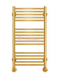 Аврора П16-2- водяной полотенцесушитель, нижнее подключение, цвет золото