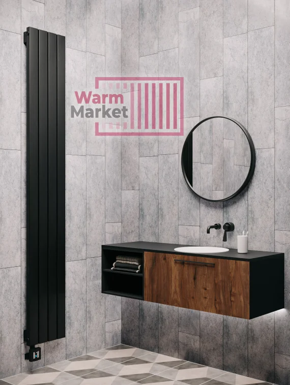 Axxinot Adero 30х60 VE - вертикальный электрический радиатор высотой 1500 мм, 5 секций