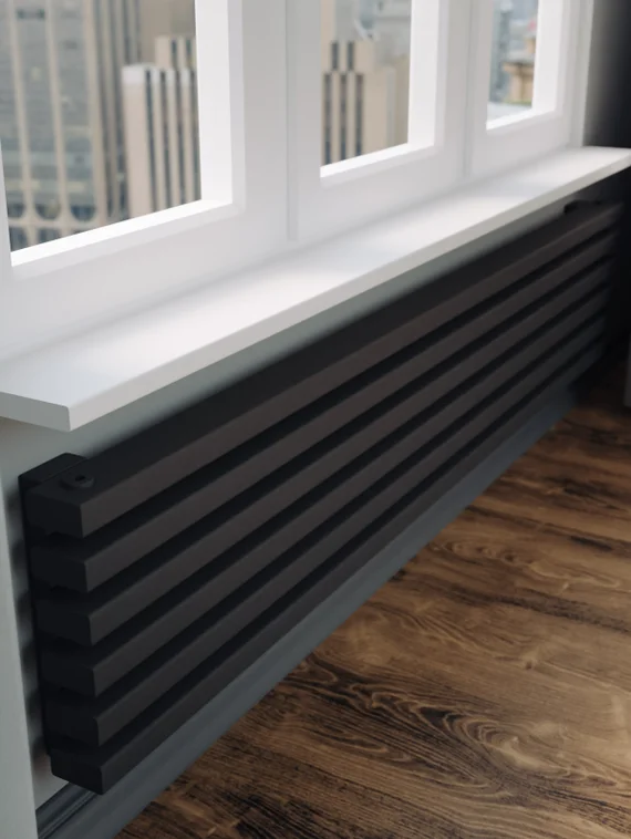 Bronto Plex Z - горизонтальный трубчатый радиатор шириной 1500 мм, боковое подключение