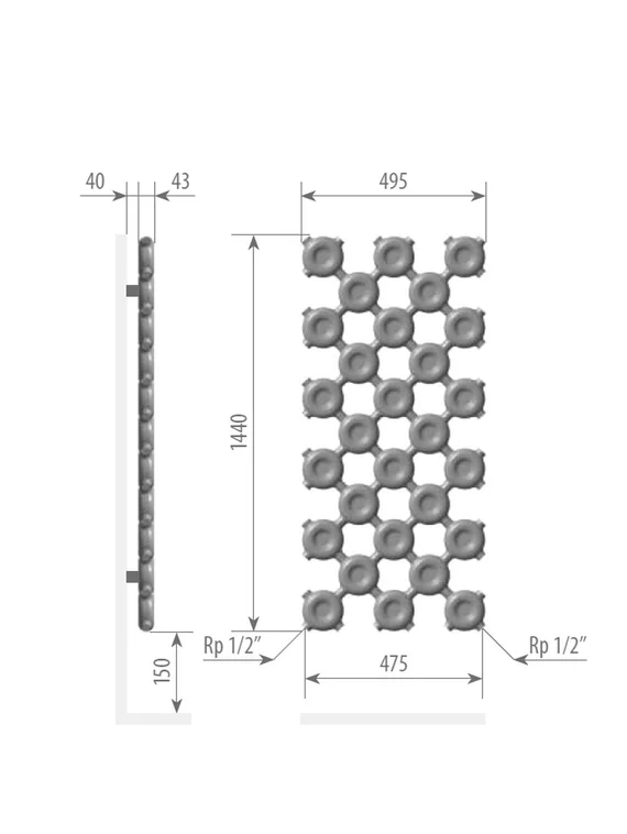 Радиатор «Maroc» - это вертикально расположенная безопасная батарея. Никаких острых углов и занятых квадратных метров! Дом, в котором установлен такой настенный радиатор, обязательно приобретет свою изюминку. Латунные элементы радиатора надежно соединены в единую систему, которая помимо отопительной функции выполнит еще и дизайнерскую. Отлично впишется в интерьер любого стиля – от лофта до хай тек. Трубы внутри радиатора покрыты антикоррозийным материалом, который защищает металл от ржавчины и агрессивных веществ.  Радиатор «Maroc» – лучшее решение для современных людей. Выполняется в различных цветах и вариациях только из качественных европейских материалов.