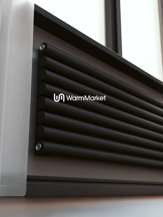 Bareng Monte Z 1000 - горизонтальный трубчатый радиатор шириной 1000 мм, нижнее правое подключение