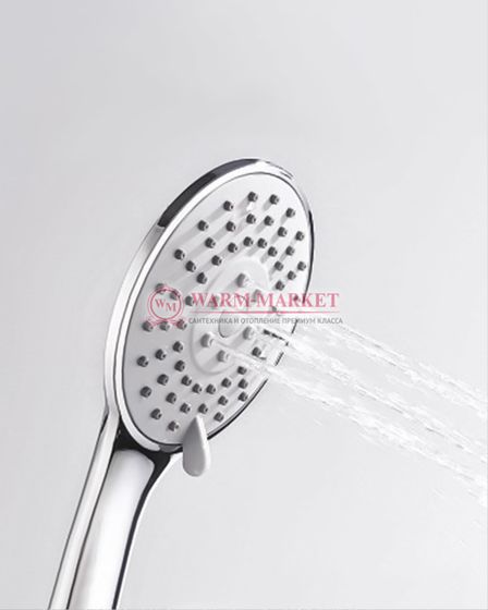 Встраиваемый комплект для душа с верхней душевой насадкой и лейкой черный A14131-Bl