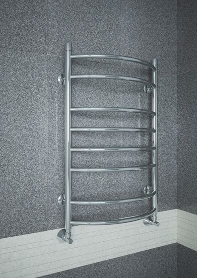 Forma E - электрический полотенцесушитель шириной 400 мм, выпуклый вперед