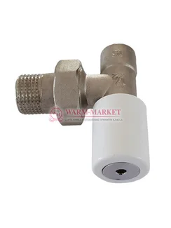 Ручной вентиль под пайку угловой DN 15 1/2 GZ * 15 mm