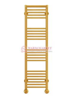 Аврора П22-1 - водяной полотенцесушитель с двумя полками, нижнее подключение, цвет золото