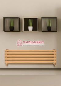 Trento 446х1400 –цветной горизонтальный широкий дизайнерский полотенцесушитель