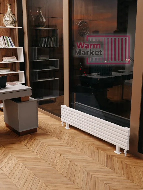 Axxinot Fortalla 40х40 ZN - горизонтальный радиатор на ножках шириной 900 мм, 3 секции