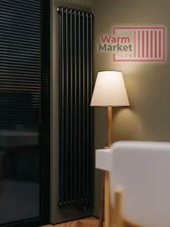 Rifar Tubog 2150 - двухтрубный трубчатый радиатор, нижнее подключение с термостатическим клапаном