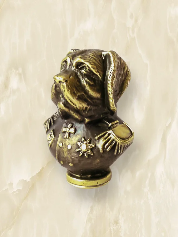 Бронзовая ложка для обуви "Dog".