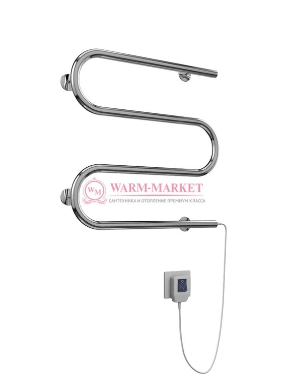 M-образный электрический полотенцесушитель, белый