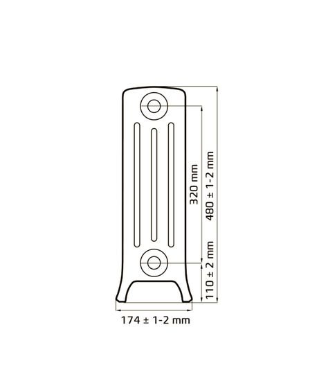 Derby M4 4/320 - чугунный дизайн радиатор
