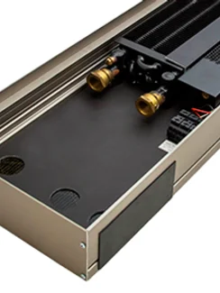 Внутрипольный конвектор с принудительной конвекцией Möhlenhoff QSKM шириной 145 мм, высотой 66 мм