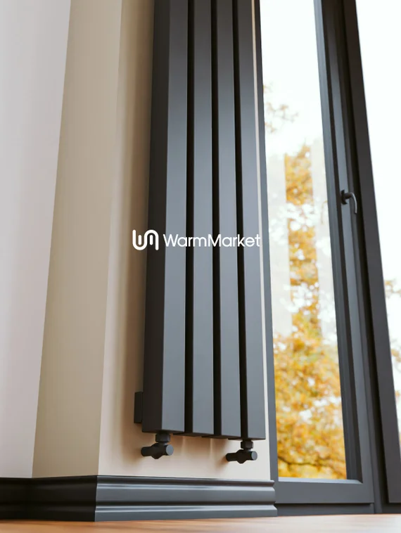 Bareng Livian V 1000 - вертикальный трубчатый радиатор высотой 1000 мм, нижнее разнесенное подключение