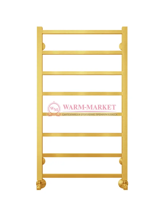 Контур П8-3 - водяной полотенцесушитель, нижнее подключение, цвет золото