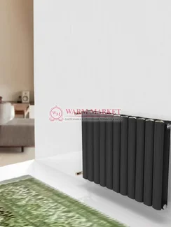 Горизонтальный дизайн радиатор Anit Pioneer 500 анодированный алюминий цвет черный