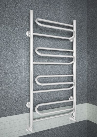 Upiter E - электрический полотенцесушитель с увеличенным пространством для сушки белого цвета.