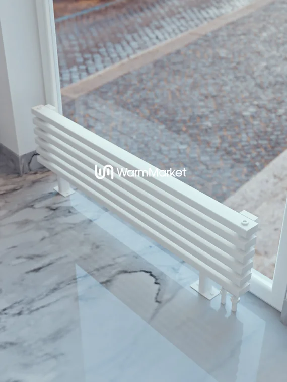 Bareng Select ZN 900 - напольный трубчатый радиатор шириной 900 мм, нижнее правое подключение