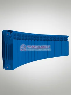 Rifar Alum Flex Ral 350 - цветной алюминиевый радиусный радиатор с боковым подключением