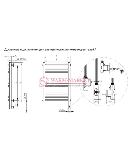 Полотенцесушитель ArtofSpace Artico