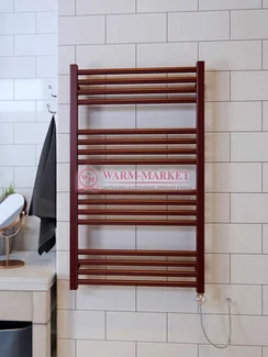 QD Bogema 10 (высота от 1300 до 1860)- вертикальный электрический дизайн-полотенцесушитель из нержавеющей стали