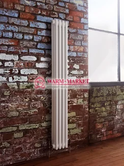 Вертикальный трубчатый радиатор Dia Norm 3180-4 секции, трехтрубный с боковым подключением.