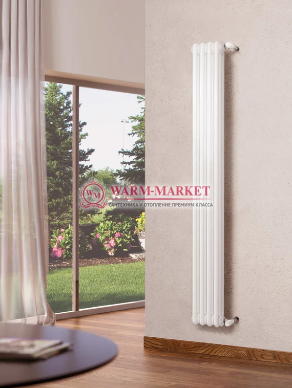 Вертикальный трубчатый радиатор Irsap Tesi RT 31800-4 №30, трехтрубный с боковым подключением