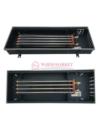 Внутрипольный конвектор Techno Power KVZ, высота 105 мм., ширина 300 мм., без решетки