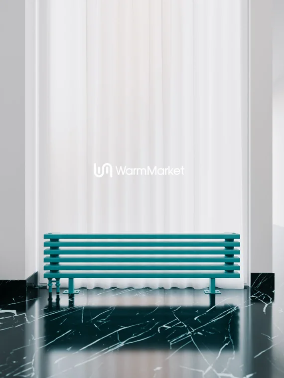 Bareng Select ZN 2500 - напольный трубчатый радиатор шириной 2500 мм, нижнее левое подключение