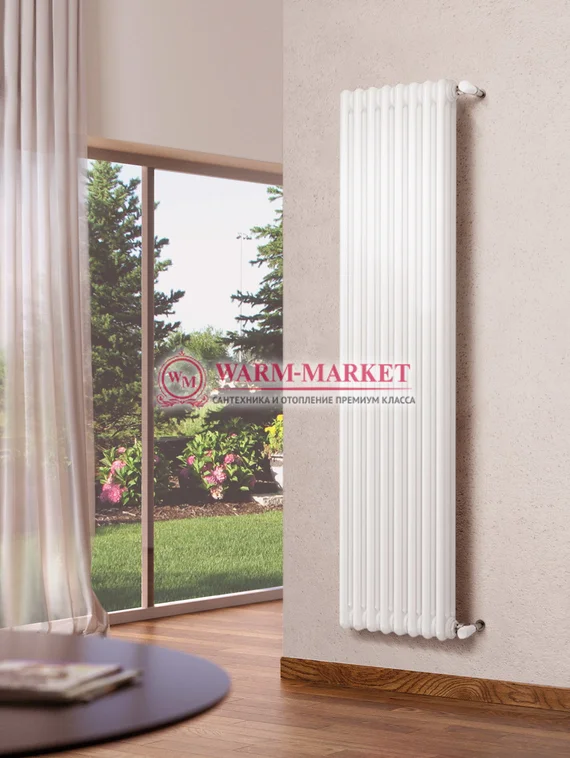 Вертикальный трубчатый радиатор Irsap Tesi RT 31800-8 №30, трехтрубный с боковым подключением