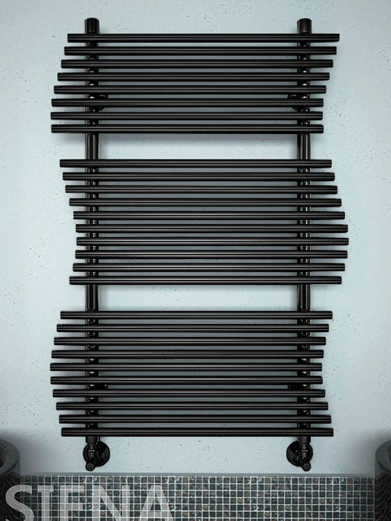 Siena Black  - черный  дизайн  полотенцесушитель