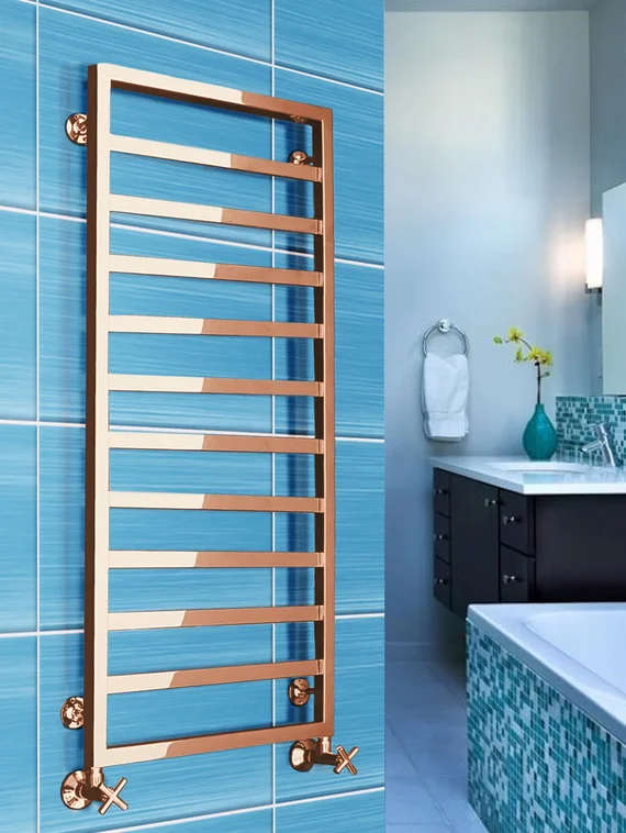 Bergamo - электрический дизайн полотенцесушитель с квадратным профилем