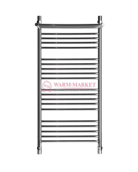 Bogema 4 (прямая) - водяной полотенцесушитель с полкой из нержавеющей стали