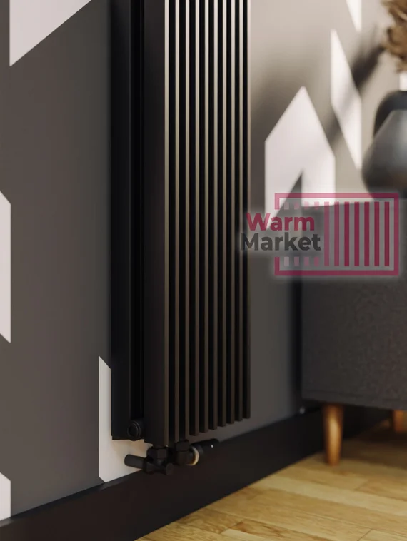 Вертикальный трубчатый радиатор KZTO Paralleli v2 1034 шаг 25