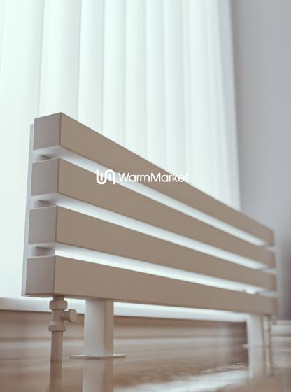 Bareng Livian ZN 2250 - напольный трубчатый радиатор шириной 2250 мм, нижнее разнесенное подключение