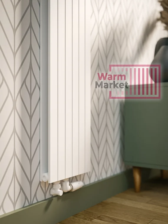 Соло В 2-1750 мм высотой -вертикальный радиатор  с нижним подключением (БЕЗ ТВВ)