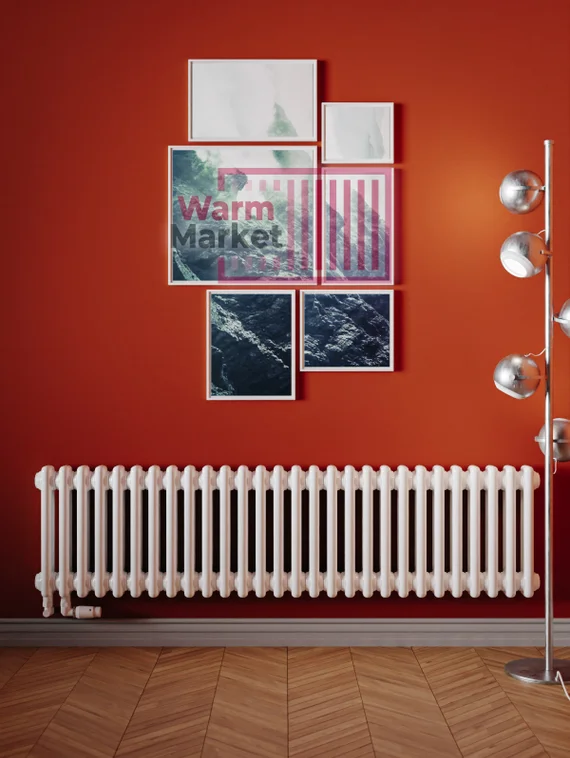 Трубчатый радиатор Solira 2030 N12 боковое подключение, кремовый (RAL 9001)