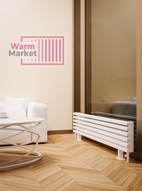 Axxinot Cardea 60х30 ZN - горизонтальный радиатор на ножках шириной 700 мм, 8 секций