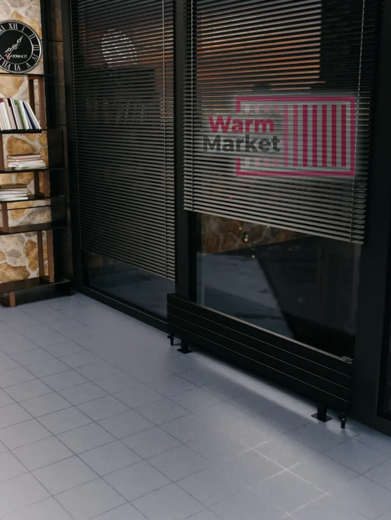 Axxinot Adero 30х60 ZN - горизонтальный радиатор на ножках шириной 800 мм, 5 секций