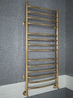 Classic Lux Bronze - бронзовый полотенцесушитель слегка выгнутый вперед