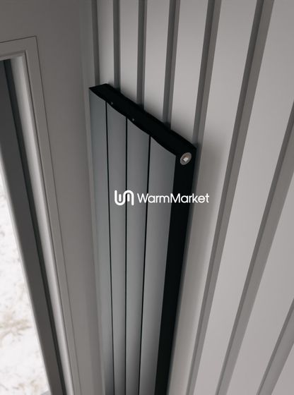 Вертикальный электрический алюминиевый радиатор Axxinot Barkas VE 1500 высотой 1530 мм