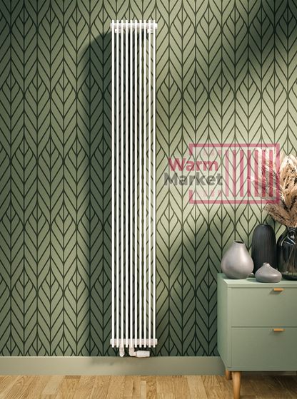 Paralleli v 1 1750 шаг 25 вертикальный трубчатый радиатор из прямоугольного профиля