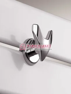 Крючок v-образный для полотенцесушителей и радиаторов хромированный.