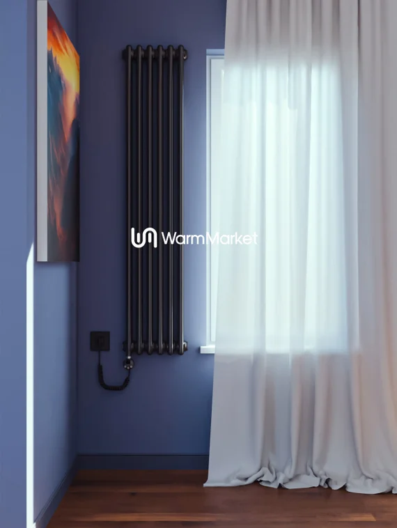 Bareng Softy Electric 2150 - электрический вертикальный двухтрубный трубчатый радиатор высотой 1500 мм