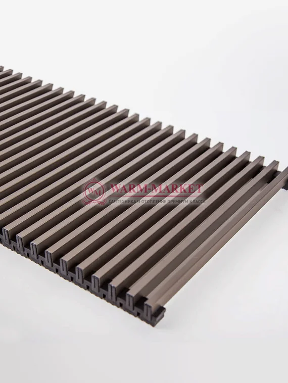 Декоративная решетка Techno Elit рулонная алюминиевая шириной 150 мм, цвет шампань