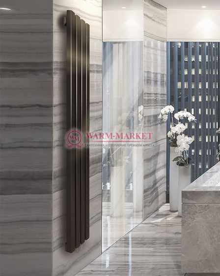 Steel V 60х30 1750 - вертикальный трубчатый дизайн-радиатор, 13 секций