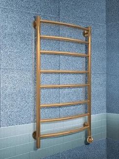 Galant Bronze E - бронзовый электрический полотенцесушитель классической формы, 600х600 мм