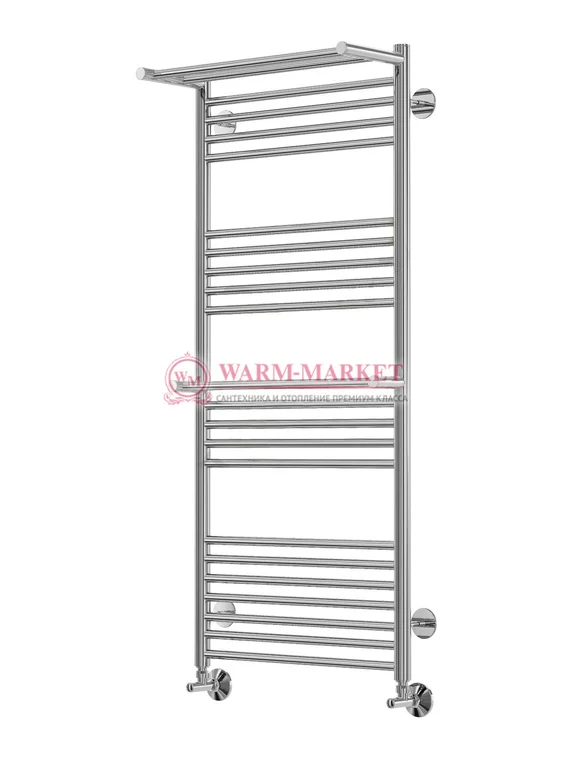 Аврора П22-3 - электрический полотенцесушитель с двумя полками, цвет золото